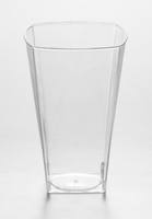 Clear Disposable 10 oz Square Plastic Tumblers - Posh Party Supplies