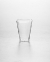 Disposable Clear Disposable 2 oz Square Plastic Shot Glass - Posh Party Supplies