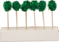 Glitz Green Pom Pom Cocktail Picks - 144 Cocktail Picks