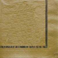 Glitz Gold  3-Ply Lunch Napkins with Foil Stamp - 192 Napkins