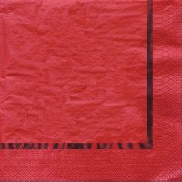 Glitz Red  3-Ply Lunch Napkins with Foil Stamp - 192 Napkins