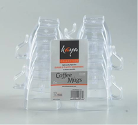 The Kaya Collection Clear 2 oz Disposable Plastic Coffee Mugs - 240 Coffee Mugs