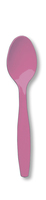 Discounted Candy Pink Premium Plastic Spoons  - Posh Party Supplies