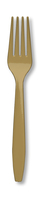 Glittering Gold Premium Plastic Forks - Posh Party Supplies