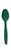 Discounted Hunter Green Premium Plastic Spoons  - Posh Party Supplies