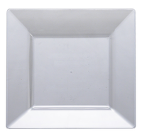Disposable Clear Square 9.5" Plastic Dinner Plates - Posh Party Supplies