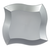 Disposable 10" Wave Disposable Silver Dinner Plates - Posh Party Supplies