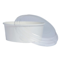 Round White Paper 23 oz Bucket To Go- 360 Buckets