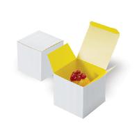 1 Piece Yellow Cupcake Box- Yellow Inserts Included - 100 Cupcake Boxes