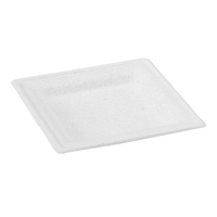 Square Sugar Cane Plate - 6.2 X 6.2"  - 500 Plates