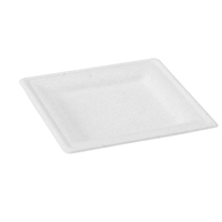Square Sugar Cane Plate - 7.8 X 7.8" - 500 Plates