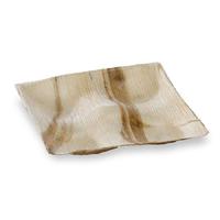 Palm Leaf Four Compartments Plate-8X8X0.9'' - 100 Plates
