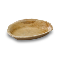 Palm Leaf Egg Shaped Plate-3.54X2.36X0.6'' - 100 Plates