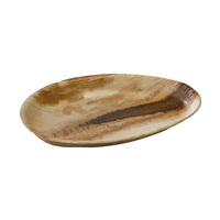 Palm Leaf Egg Shaped Plate-7.5X4.7X0.1''  - 100 Plates