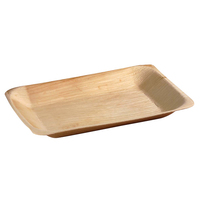 Palm Leaf Rectangular Plate 9.5 X 6.3 - 100 Plates