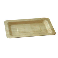 Rectangular Bamboo Leaf Plate 7.9 X 5.5 - 100 Plates