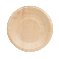 "Scandinavia" Round Wooden Plate - 7.5"  - 500 Plates