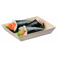 Samurai Light Wood Rectangular Dish-5.1 X 7 X 1.1  - 100 Dishes