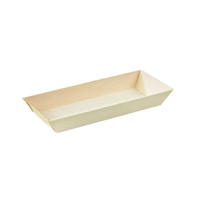 Samurai Light Wood Rectangular Dish-8.4 X 3.3 X 1.1  - 100 Dishes