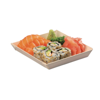 Samurai Light Wood Square Dish-5.2 X 5.2 X. 79  - 100 Dishes