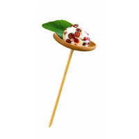 "Thani" Bamboo Mini Dish With Skewer -  4" - 144