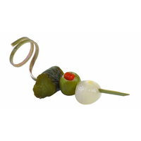 Bamboo Top Twisted Skewer - 3.5"  - 2000