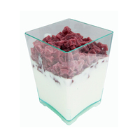 Fani Clear Green Square Transparent Mini Dish - 432