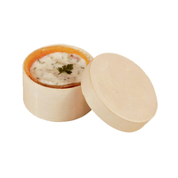 Saga Round Wooden Box With Lid For Baking - 5.5" - 200