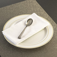 10" Silver Serving Plastic Spoons - 100 Spoons