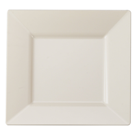 Square Bone Plastic Dinner 10.75" Plates - Posh Party Supplies