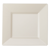 Disposable 9.5" Square Bone Plastic Dinner Plates - Posh Party Supplies