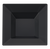 Disposable 12 oz Square Black Plastic Soup Bowl- Posh Party Supplies