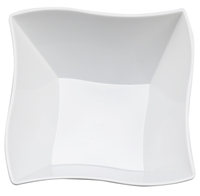 White Wave 14 oz Disposable Soup Bowls by The Kaya Collection - Posh Party Supplies