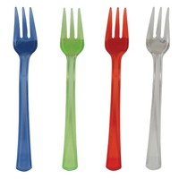 Assorted Translucent TrendWare 4" Mini Plastic Fork