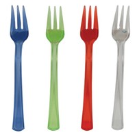 Assorted Translucent TrendWare 4" Mini Plastic Fork