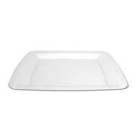 Clear TrendWare Square Plastic 10.25" Plate - 48 Plates