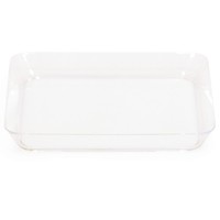 Clear Plastic TrendWare Square Plastic 5" Plate - 96 Plates