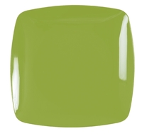 Elegant Green Plastic Square 7.5" Salad Plate - Posh Party Supplies 