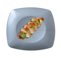 Elegant Silver Plastic Square 7.5" Salad Plate