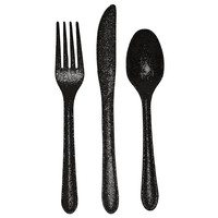 Disposable Glitz Black Pom Pom Cocktail Picks - Posh Party Supplies 
