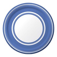 True Blue Stripe 7" Lunch Paper Plates- 96 Paper Plates