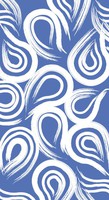 True Blue Swirl 3-Ply Guest Napkins - 192 napkins