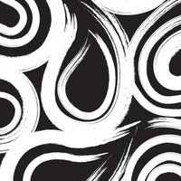 Black Velvet Swirl 3-Ply Beverage Napkins - 192 Paper Napkins