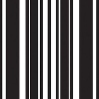 Black Velvet Stripe 3-Ply Beverage Napkins - 192 Paper Napkins