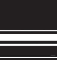 Black Velvet  Stripe Plastic 54x108 Tablecover - 6 Tablecovers
