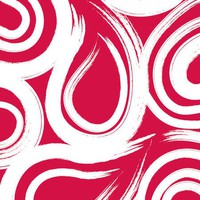 Classic Red Swirl 3-Ply Beverage Napkins - 192 Paper Napkins