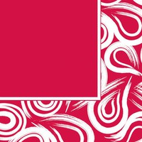 Classic Red Swirl 3-Ply Lunch Napkins - 192 napkins