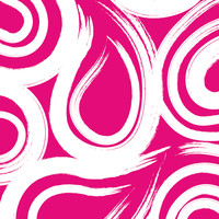 Hot Magenta Swirl 3 Ply Beverage Napkins