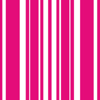 Hot Magenta Stripe 3 Ply Beverage Napkins