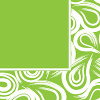 Fresh Lime Swirl 3 Ply Lunch Napkins